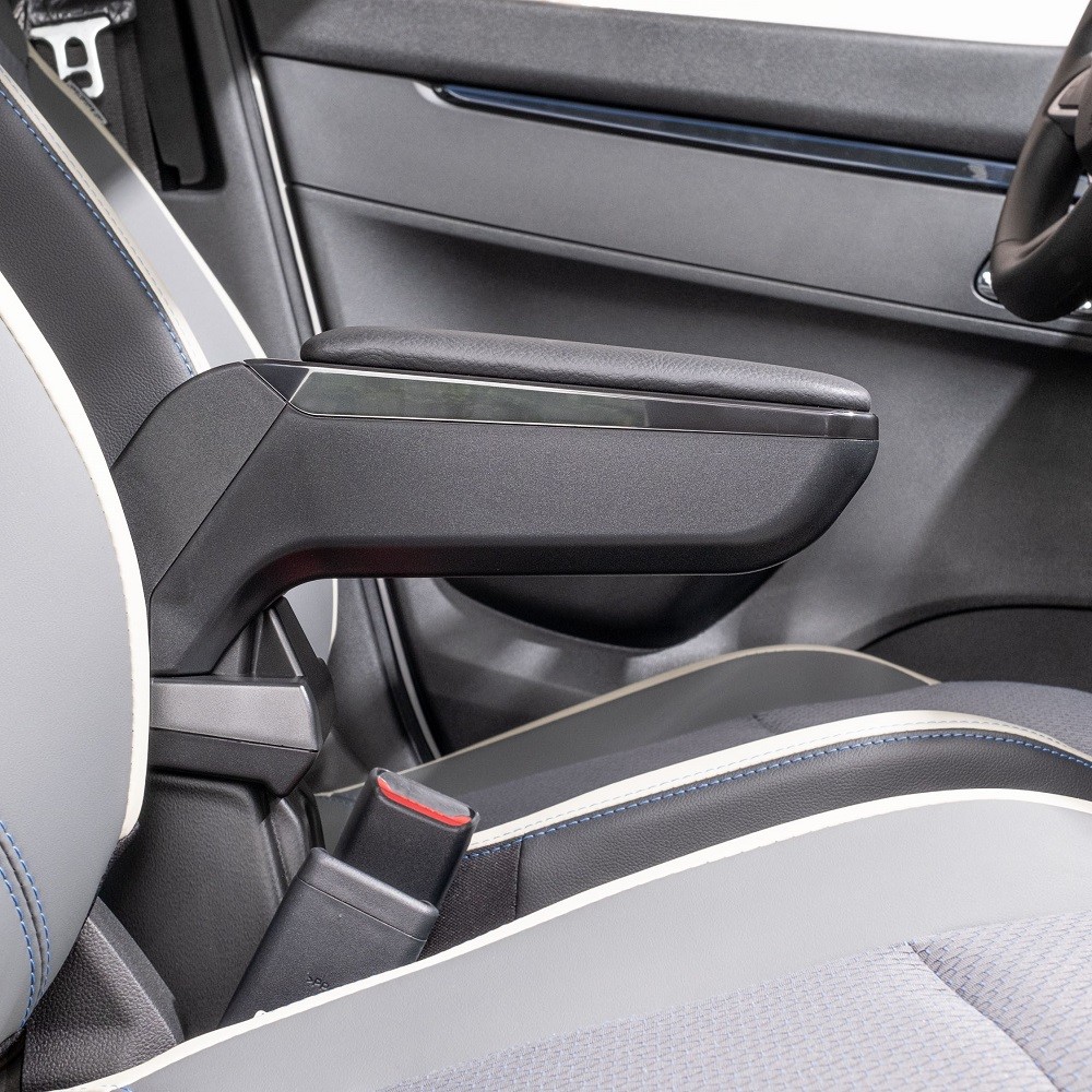 ARMSTER S REPOSABRAZOS FORD FIESTA 2017- (VEGAN LEATHER BLACK USB AUX) - Imagen 3