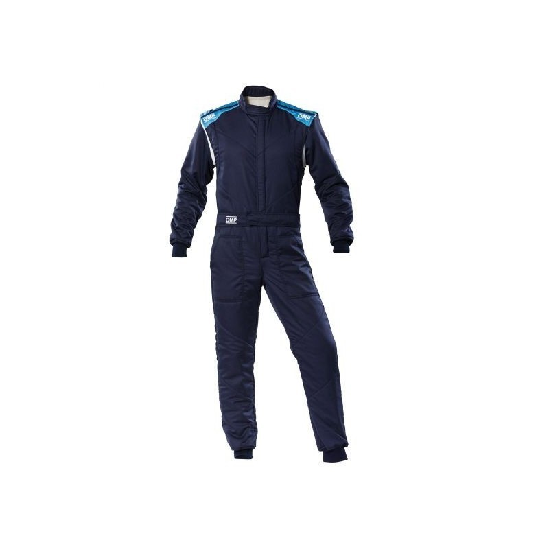 TRAJE DE CARRERAS FIRST-S FIA 8856-2018 AZUL MARINO / CIAN TALLA 50