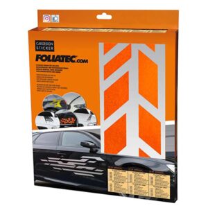 FOLIATEC VINILO DECORATIVO PARA COCHE DISEÑO SOMBRAS NARANJA