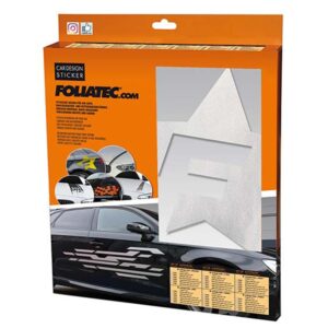 FOLIATEC VINILO DECORATIVO PARA COCHE DISEÑO F-STAR PLATA
