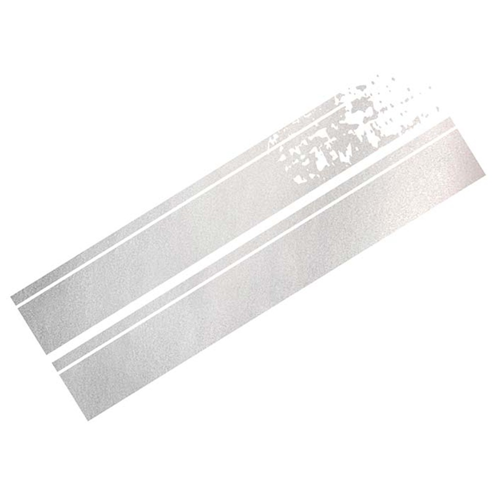 FOLIATEC VINILO DECORATIVO PARA COCHE DISEÑO RAYAS PLATA - Imagen 2