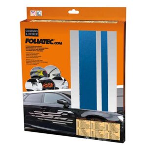 FOLIATEC VINILOS DECORATIVOS PARA COCHE DISEÑO LÍNEAS AZUL