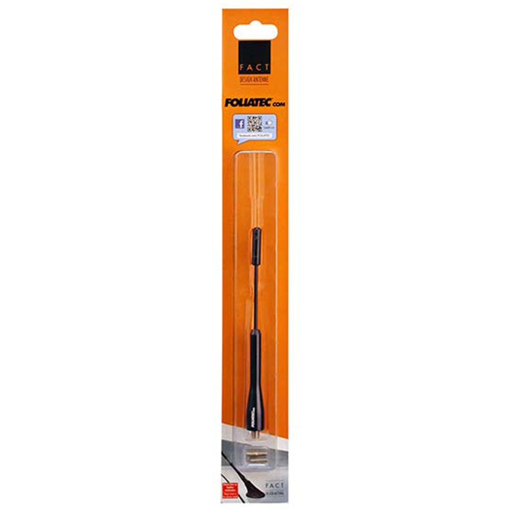 FOLIATEC ANTENA DESIGN TYPE 1.4 NEGRA 15,5 CM - Imagen 2
