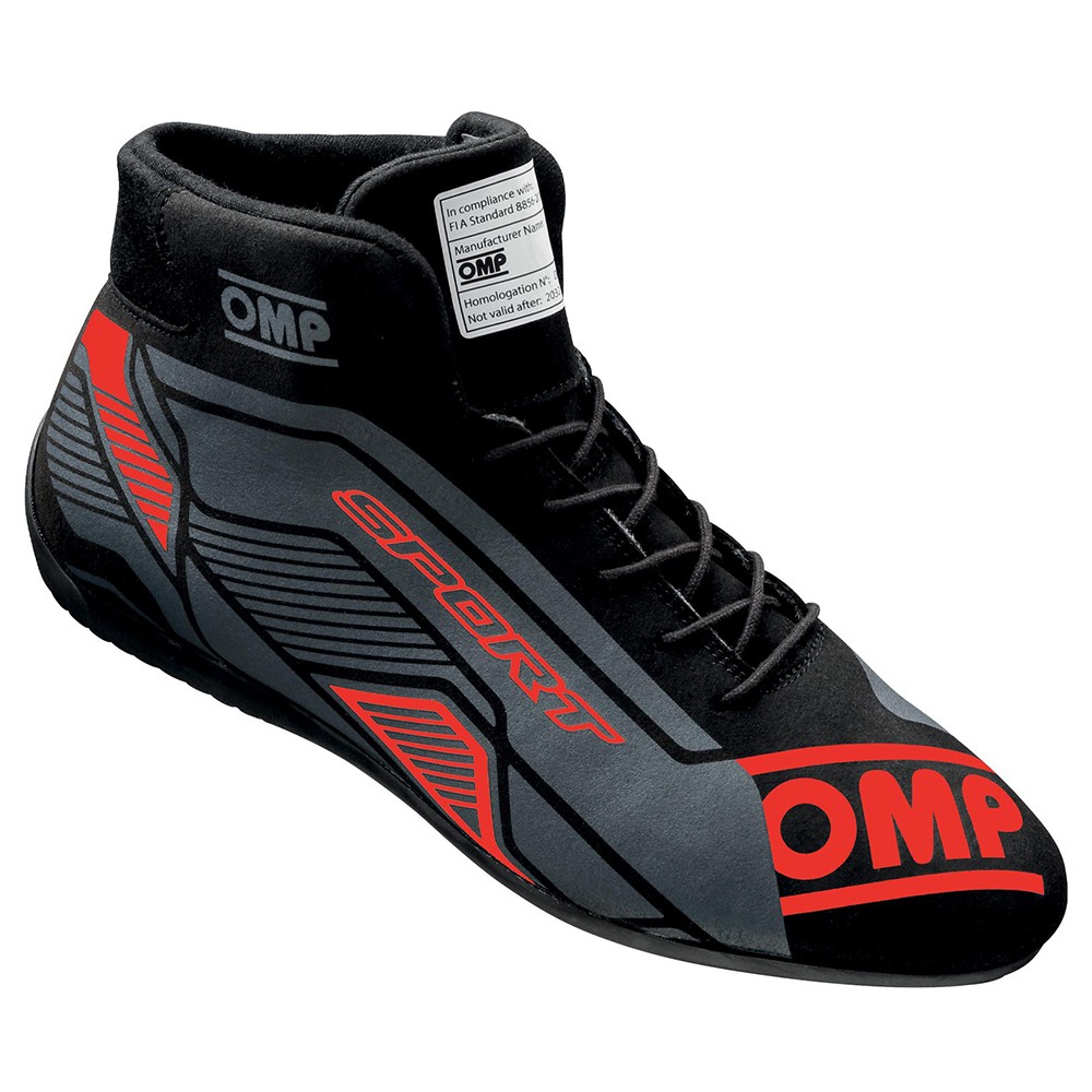 ZAPATILLAS OMP SPORT FIA 8856-2018 NEGRO/ROJO TALLA 38 - Imagen 2
