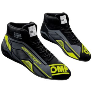 ZAPATILLAS OMP SPORT FIA 8856-2018 NEGRO/AMARILLO FLUO TALLA 42