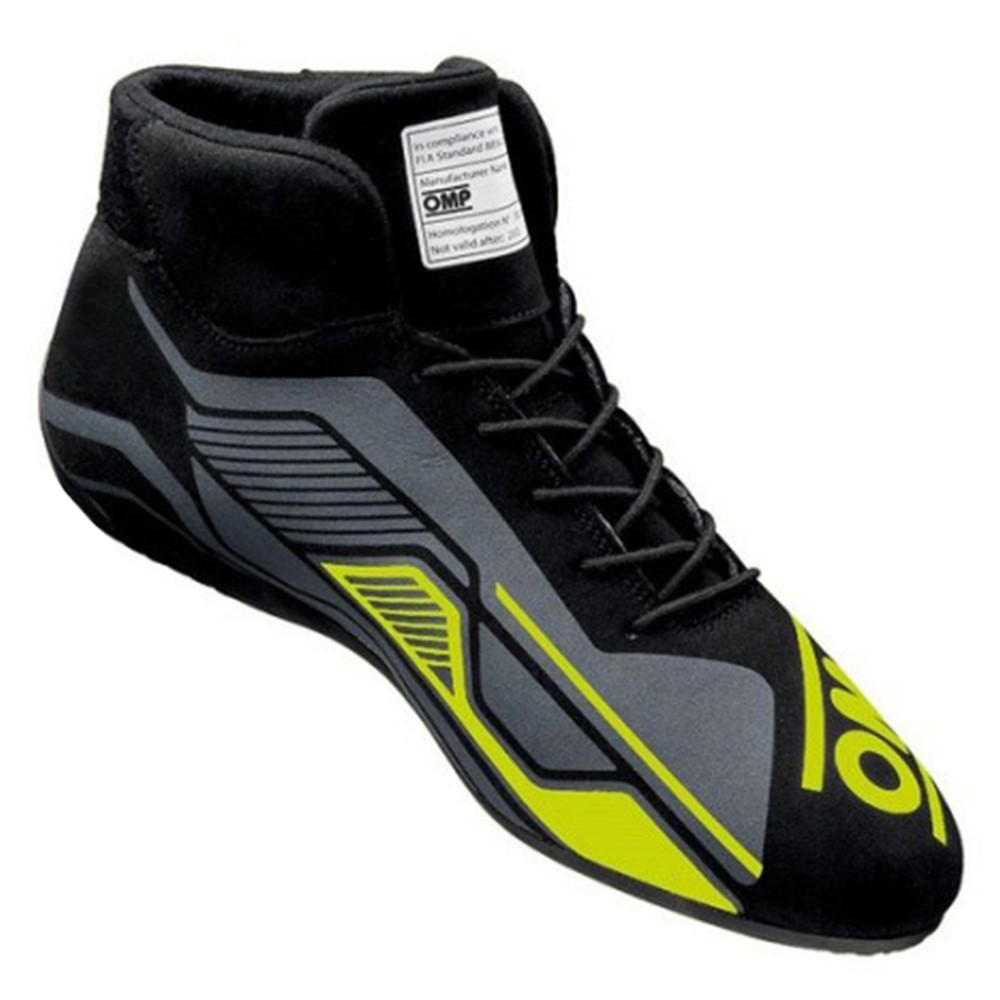 ZAPATILLAS OMP SPORT FIA 8856-2018 NEGRO/AMARILLO FLUO TALLA 44 - Imagen 3
