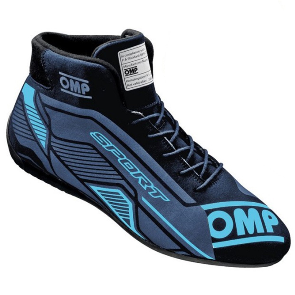 ZAPATILLAS OMP SPORT FIA 8856-2018 NEGRO/CIAN TALLA 42 - Imagen 2
