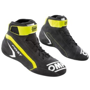 ZAPATILLAS OMP FIRST FIA 8856-2018 GRIS / AMARILLO FLUO TALLA 41