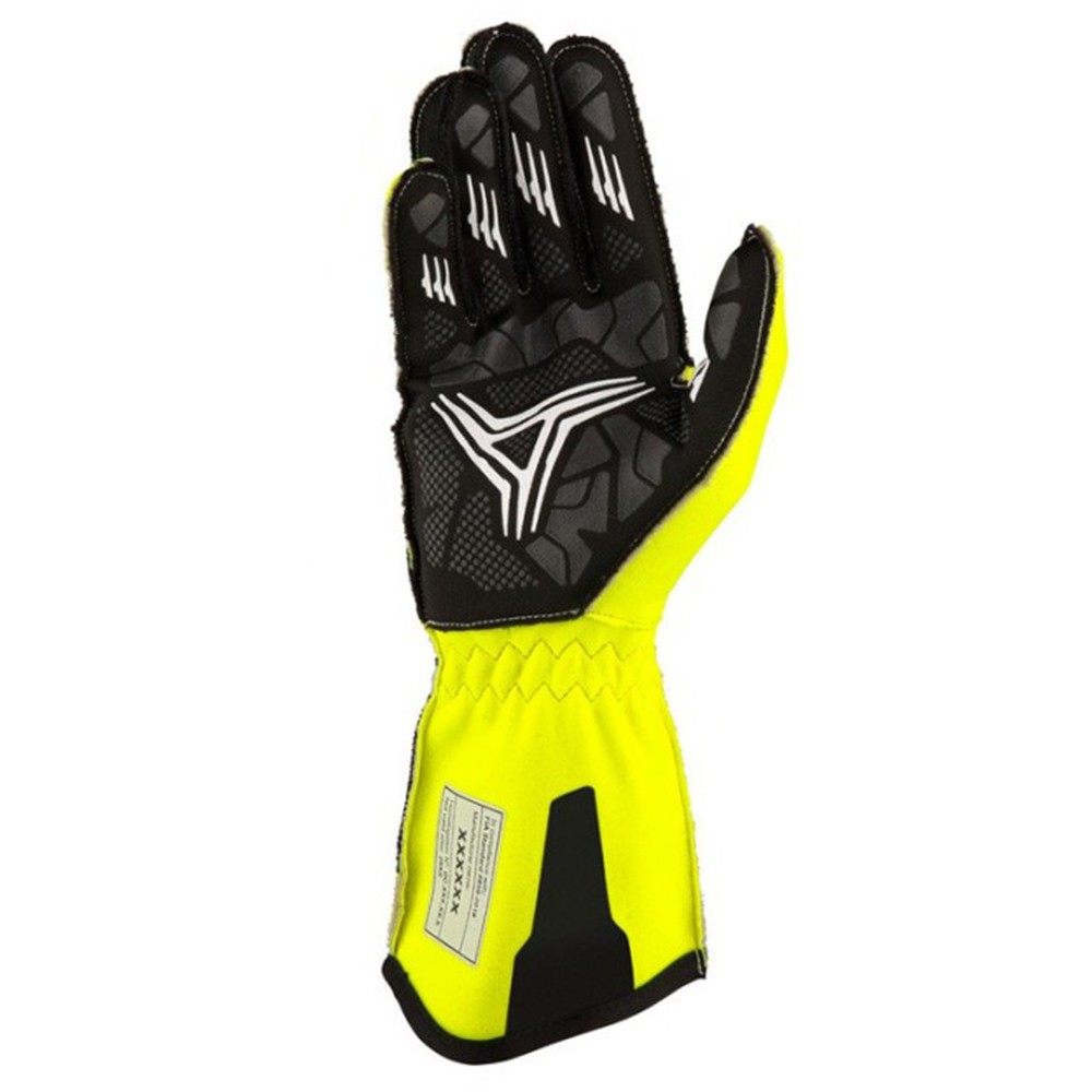 GUANTES OMP KART KS-X FIA 8877-2022 AMARILLO FLUO TALLA M - Imagen 3