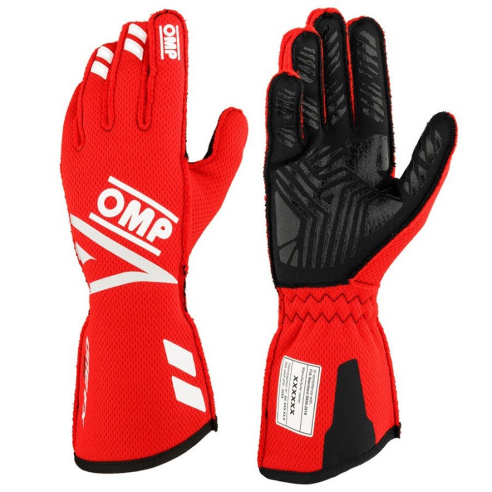 GUANTES OMP ONE EVO FX FIA 8856-2018 ROJO TALLA S - Imagen 2