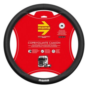 FUNDA VOLANTE MOMO TRUCK COMFORT BLACK-WHITE 44-46 CM
