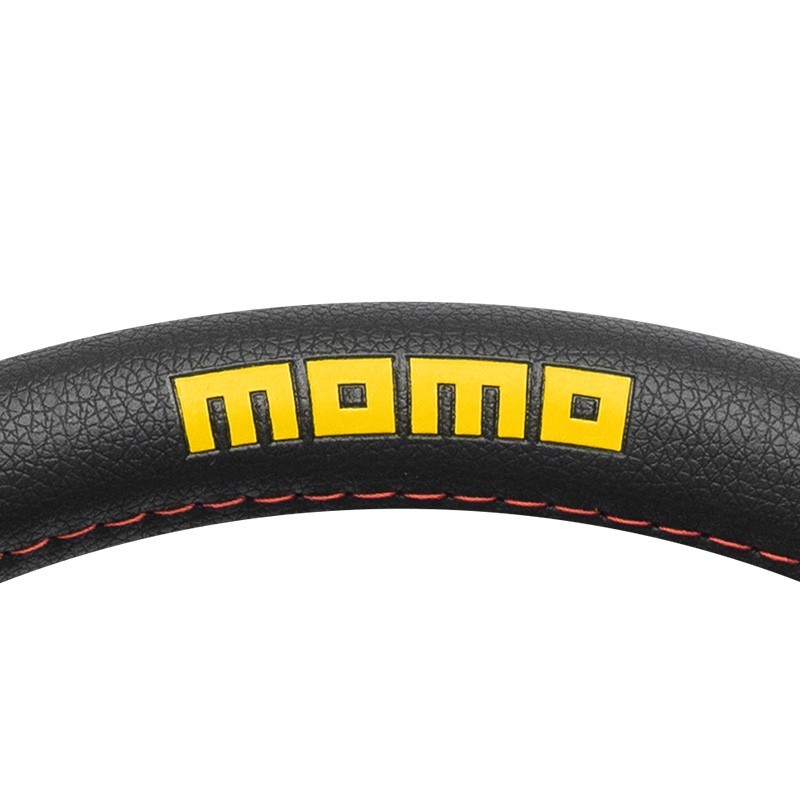 FUNDA VOLANTE MOMO LAP BLACK-RED M 38-39CM - Imagen 3