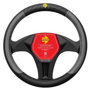 FUNDA VOLANTE MOMO V.I.P. BLACK-GREY M 38-39CM
