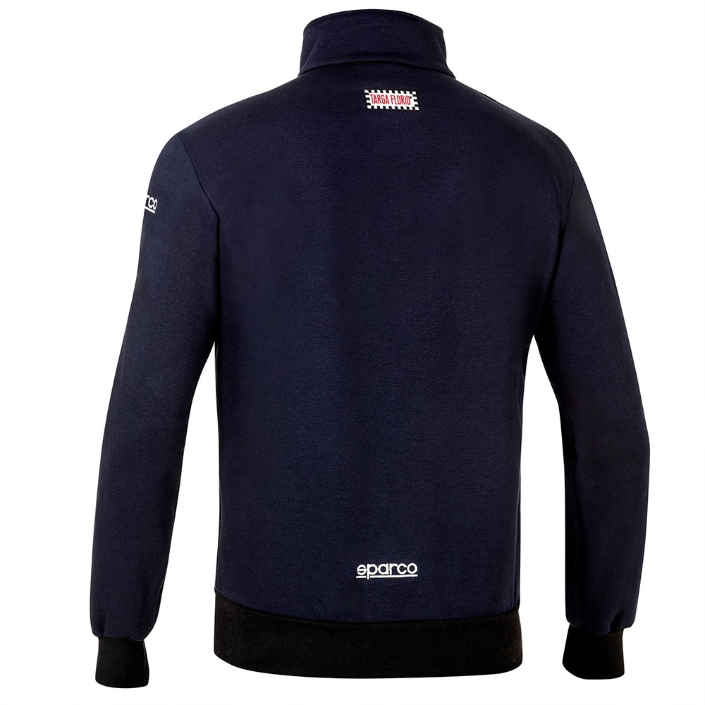 SUDADERA SPARCO CON CREMALLERA TARGA FLORIO TALLA XL AZUL MARINO - Imagen 2