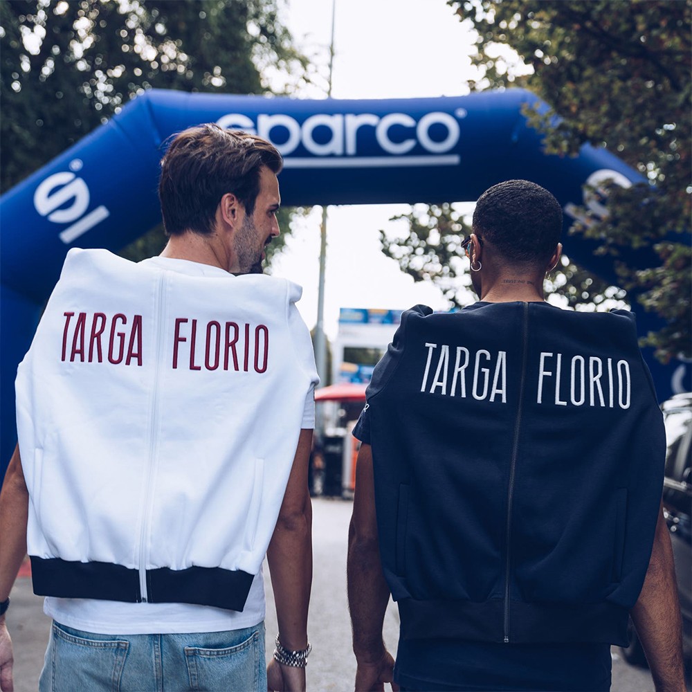 SUDADERA SPARCO CON CREMALLERA TARGA FLORIO TALLA XL AZUL MARINO - Imagen 3