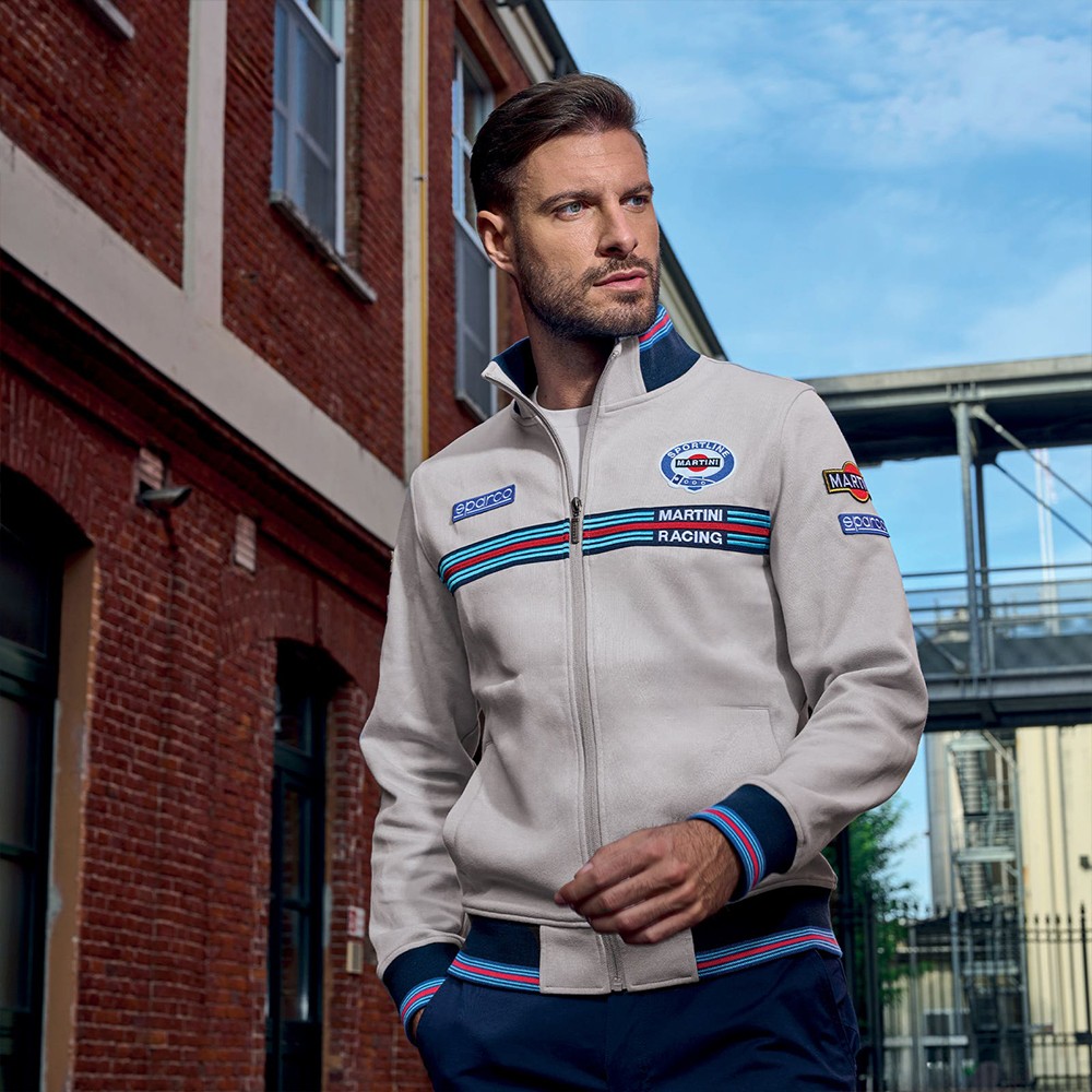 SUDADERA SPARCO MARTINI-R CON CREMALLERA MARTINI-R TALLA XXXL GRIS - Imagen 3