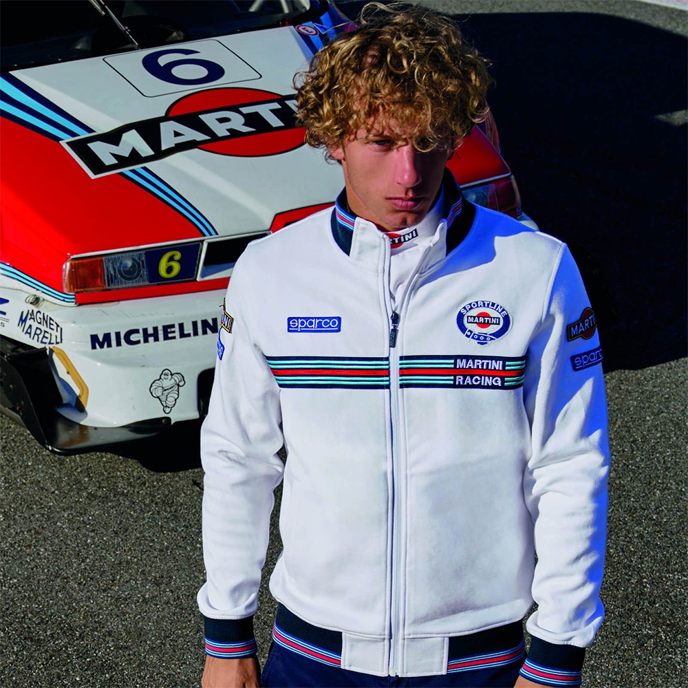 SUDADERA CON CREMALLERA MARTINI-R M BLANCA - Imagen 3