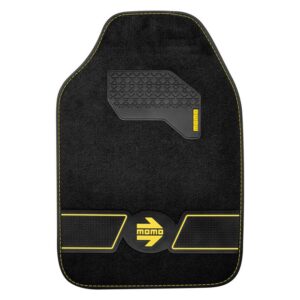 SET ALFOMBRAS  FUN BLK-YEL. 4 pcs