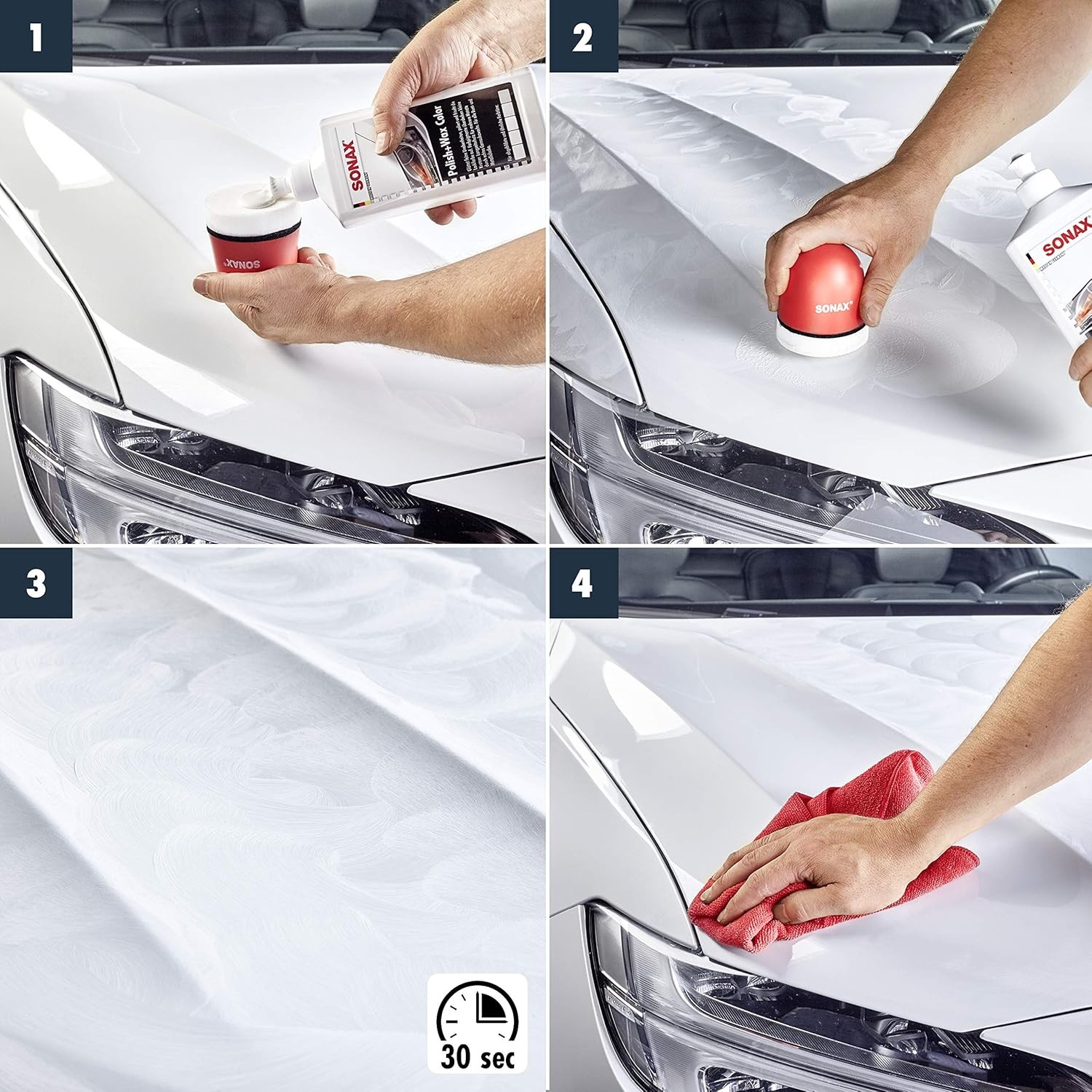 SONAX PULIMENTO + CERA BLANCA 500ML - Imagen 2