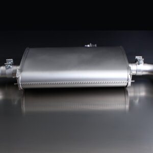 ESCAPE TRASERO REMUS DUPLEX 2 COLAS DE 127MM PULIDA
