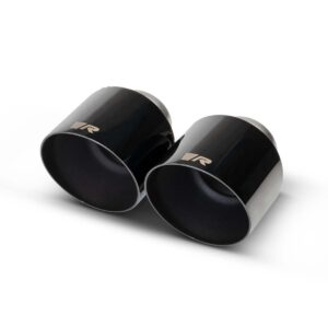 SET DE 2 COLAS REMUS 115MM(CORTA) CORTE RECTO ANGULADO CROMO NEGRO