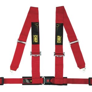 ARNES OMP OFFROAD 4 PUNTOS 3+2" SUJECCION MOSQUETON ECE 16-08 ROJO