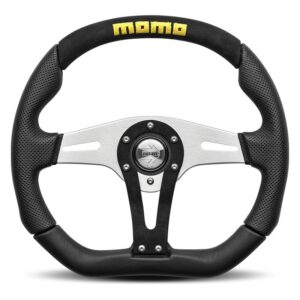 VOLANTE MOMO TREK 350 MM CUERO Y ALCANTARA