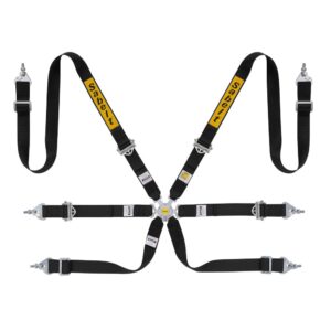 ARNES RALLY 6 PUNTOS ACERO 2" FIA8853-2016 NEGRO
