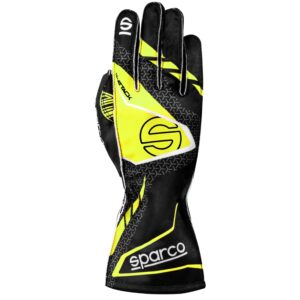 GUANTES SPARCO K-ATTACK 2025 NEGRO/AMARILLO TALLA 10