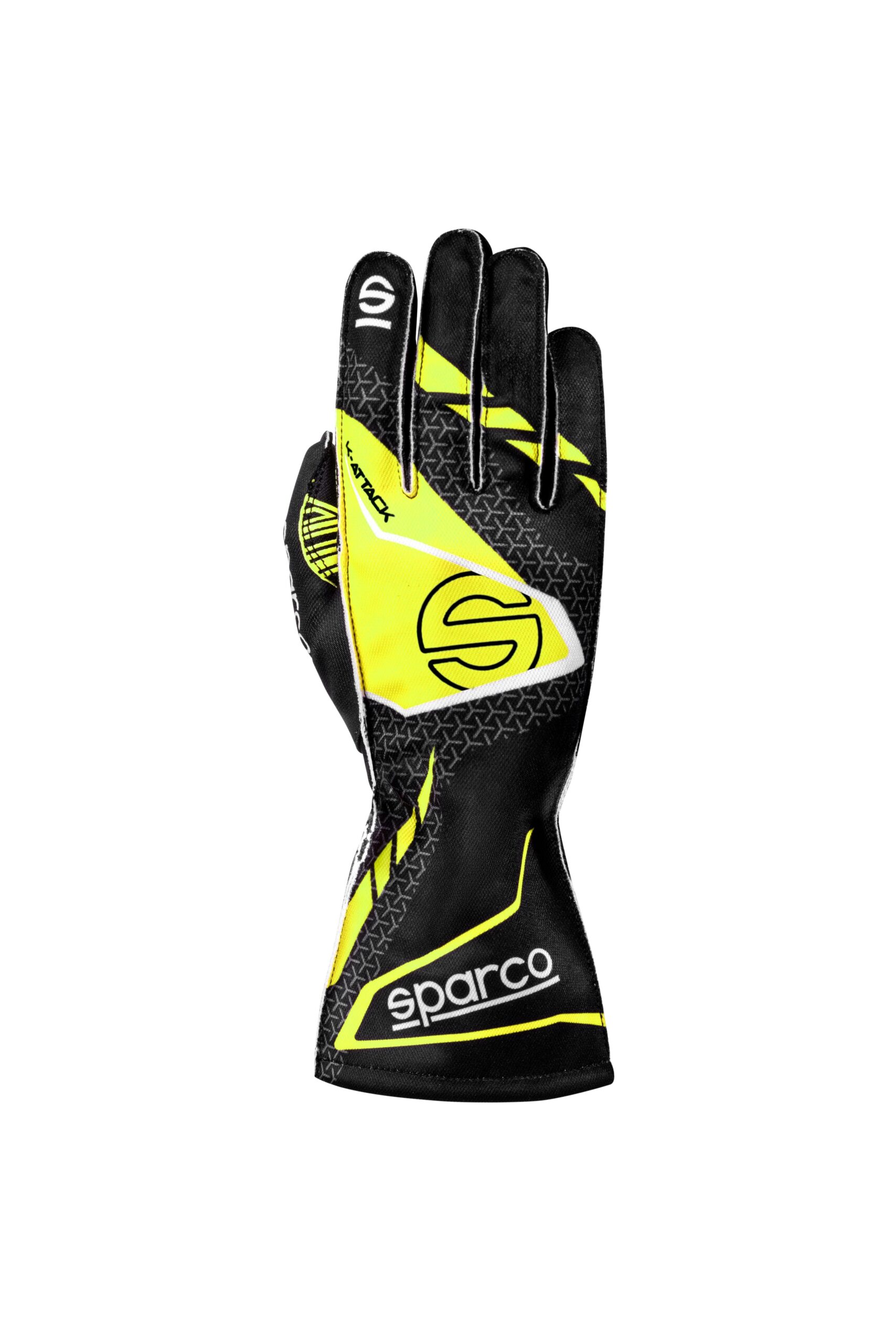 GUANTES SPARCO K-ATTACK 2025 NEGRO/AMARILLO TALLA 10