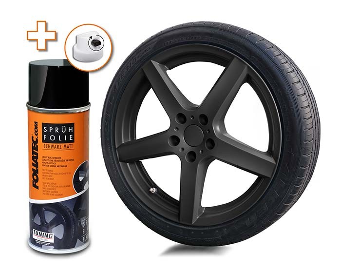 FOLIATEC GOMA LÍQUIDA NEGRA MATE 1 X 400 ML