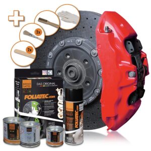 FOLIATEC KIT PINTURA PARA PINZAS DE FRENO NEÓN ROJO 4 COMPONENTES