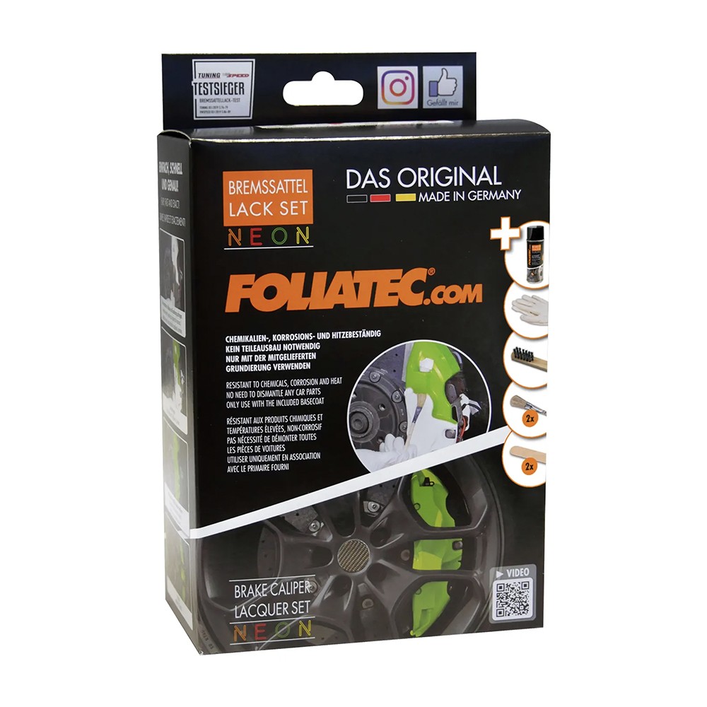 FOLIATEC KIT PINTURA PARA PINZAS DE FRENO NEÓN ROJO 4 COMPONENTES - Imagen 5