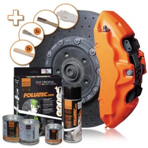 FOLIATEC KIT PINTURA PARA PINZAS DE FRENO NEÓN NARANJA 4 COMPONENTES