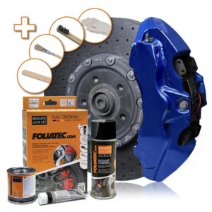 FOLIATEC KIT PINTURA PARA PINZAS DE FRENO AZUL PERFORMANCE METALIZADO