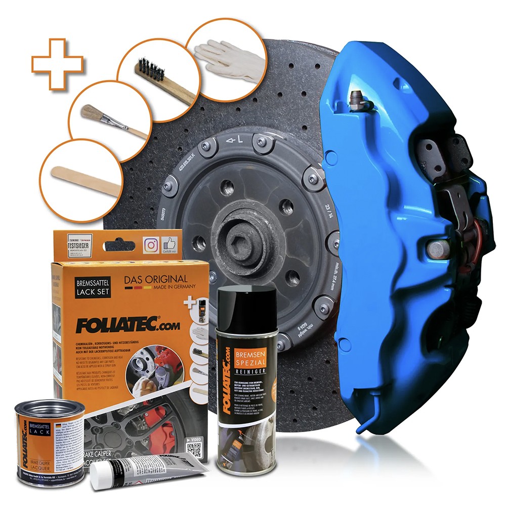FOLIATEC KIT PINTURA PARA PINZAS DE FRENO GT-AZUL 3 COMPONENTES