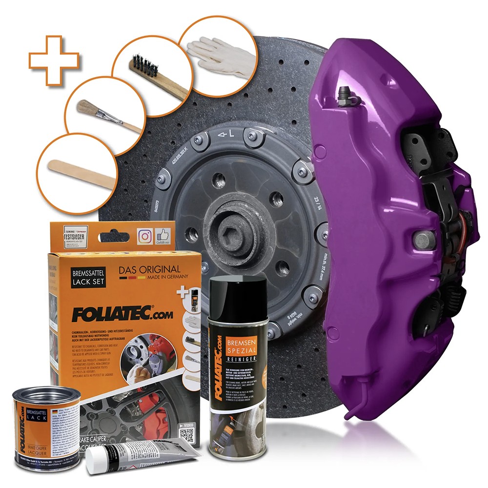 FOLIATEC KIT PINTURA PARA PINZAS DE FRENO MORADO 3 COMPONENTES