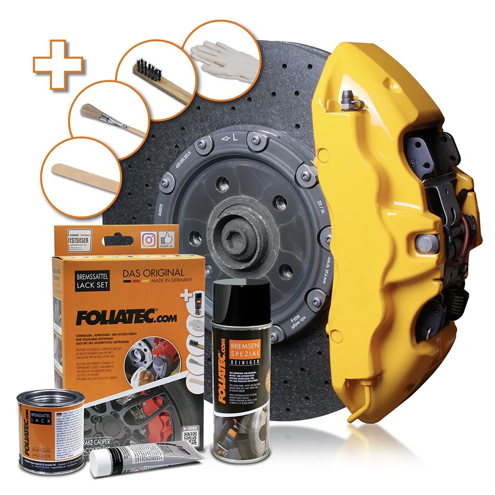 FOLIATEC PINTURA PARA PINZASS DE FRENO AMARILLO PERFORMANCE 4 COMPONENTES