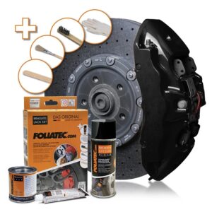 FOLIATEC KIT PINTURA PARA PINZAS DE FRENO MIDNIGHT NEGRA 3 COMPONENTES