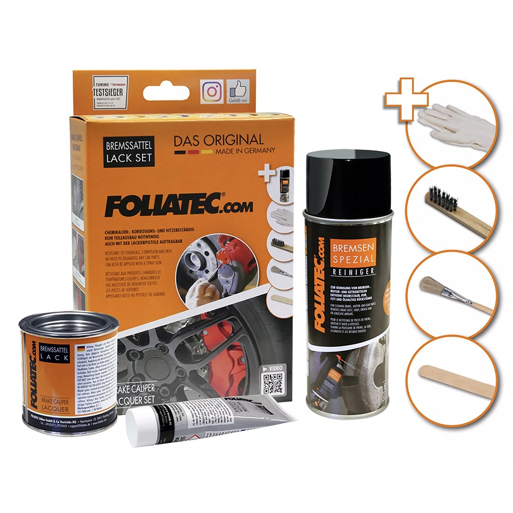 FOLIATEC KIT PINTURA PARA PINZAS DE FRENO FLAME NARANJA 3 COMPONENTES - Imagen 4