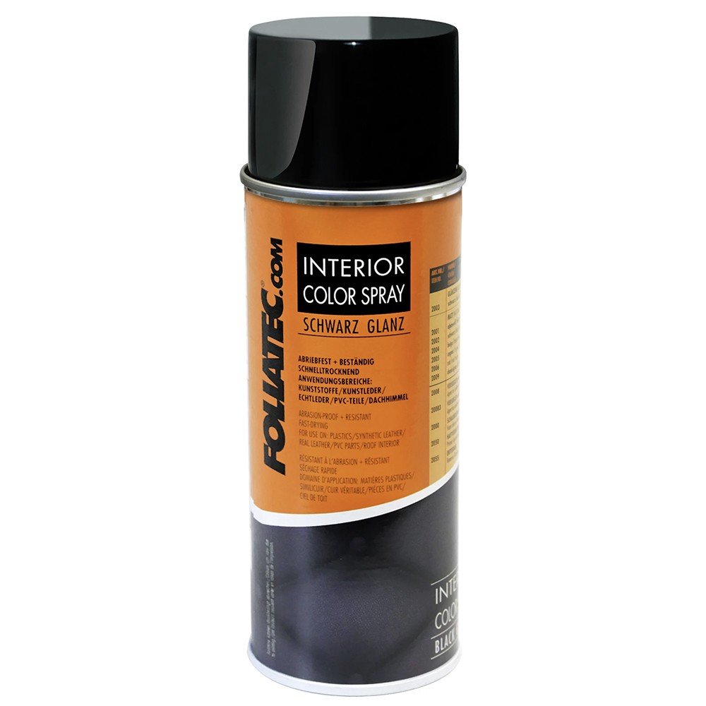 FOLIATEC SPRAY COLOR PARA INTERIOR NEGRA BRILLANTE 400 ML