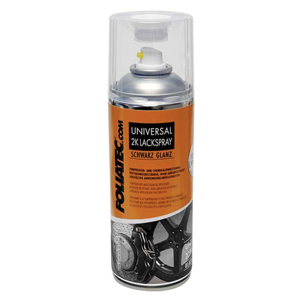 FOLIATEC SPRAY PINTURA 2C UNIVERSAL NEGRA BRILLANTE 400 ML