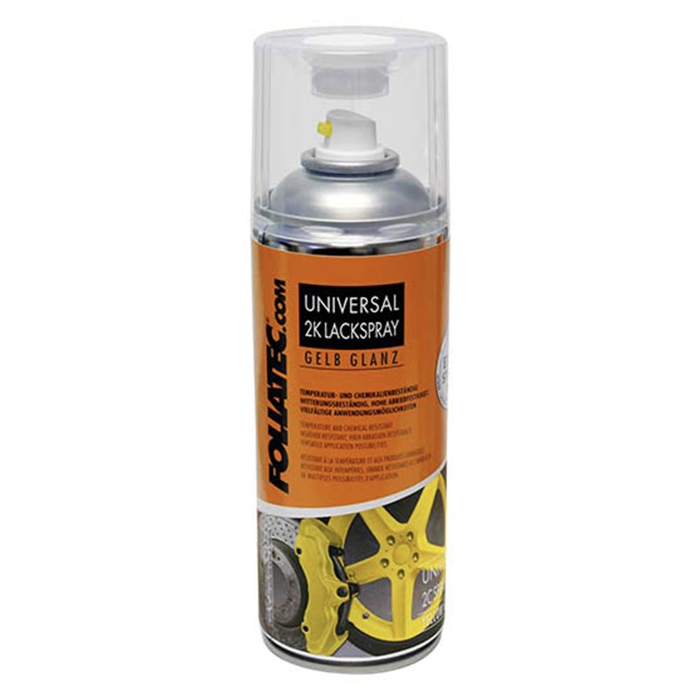 FOLIATEC SPRAY PINTURA 2C UNIVERSAL AMARILLO BRILLANTE 400 ML