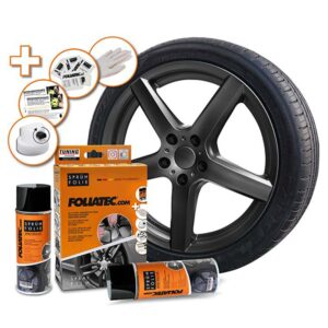 FOLIATEC KIT DE GOMA LÍQUIDA ANTRACITA METÁLICO 2 X 400 ML