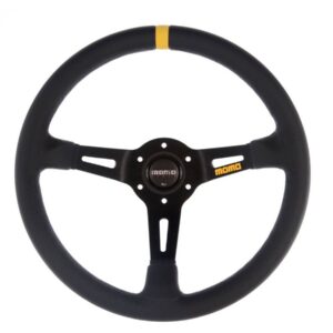 VOLANTE MOMO MOD. 08 BLK LEATH./BLUE SP. 330