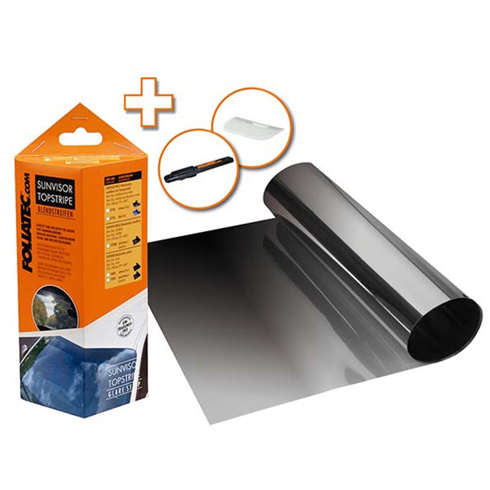 FOLIATEC SUNVISOR TIRA ANTIDESLUMBRAMIENTO NEGRA 19 X 150 CM - Imagen 2