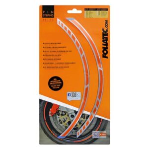 FOLIATEC PINSTRIPING RACING NARANJA 14 BANDAS DE 7 MM X 41 CM INCLUIDO ESPACIADOR