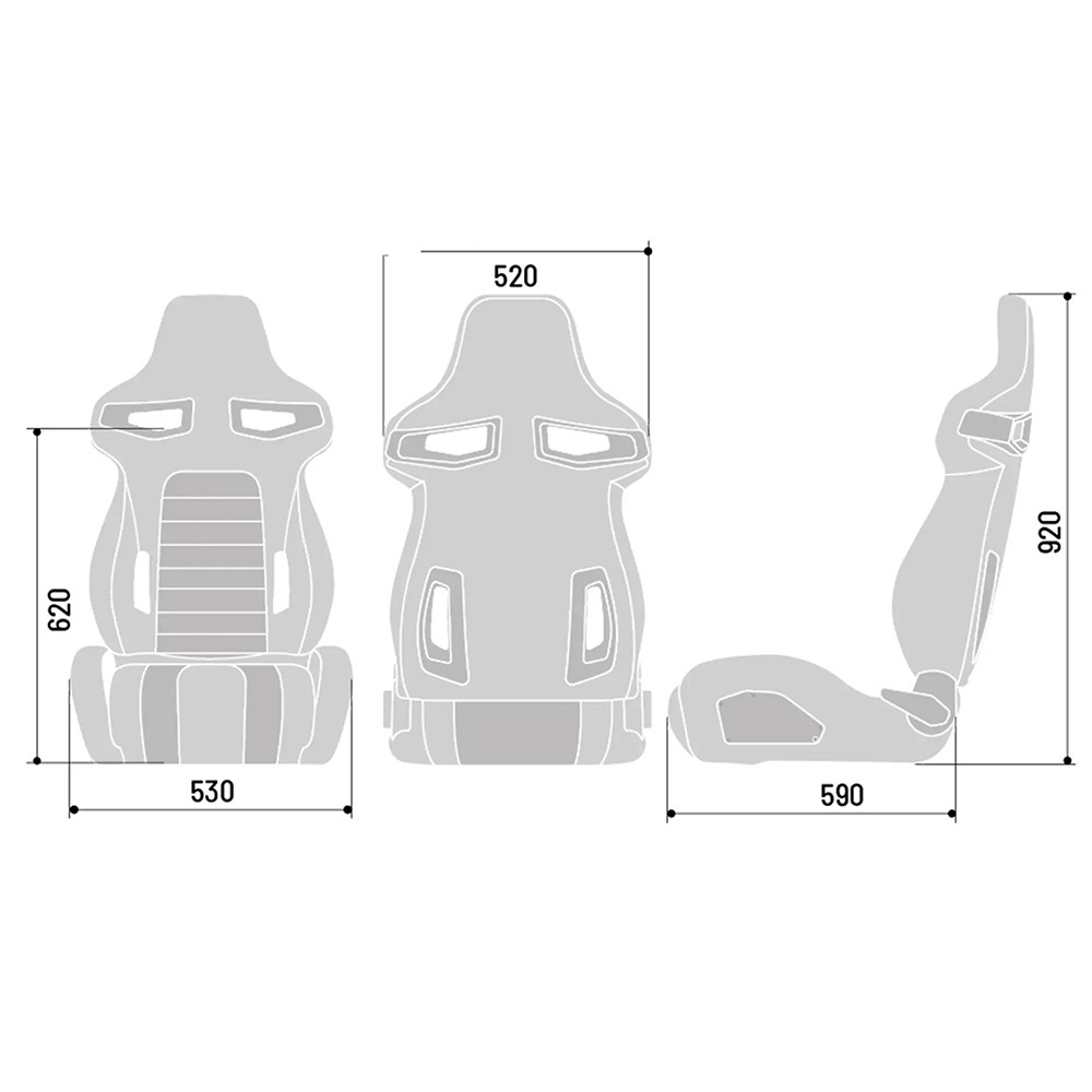 ASIENTO SPARCO R333 NEGRO/GRIS - Imagen 6