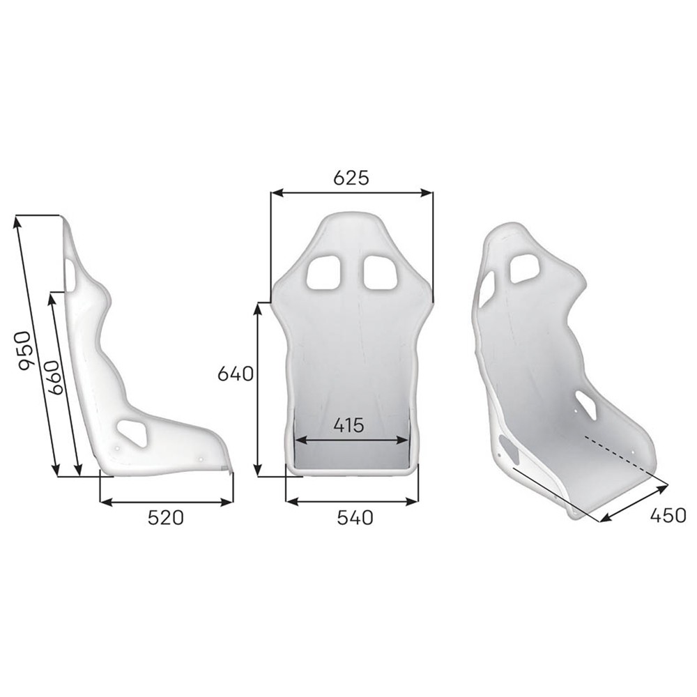 ASIENTO RACING OMP TRS XL FIA 8855-1999 NEGRO - Imagen 2