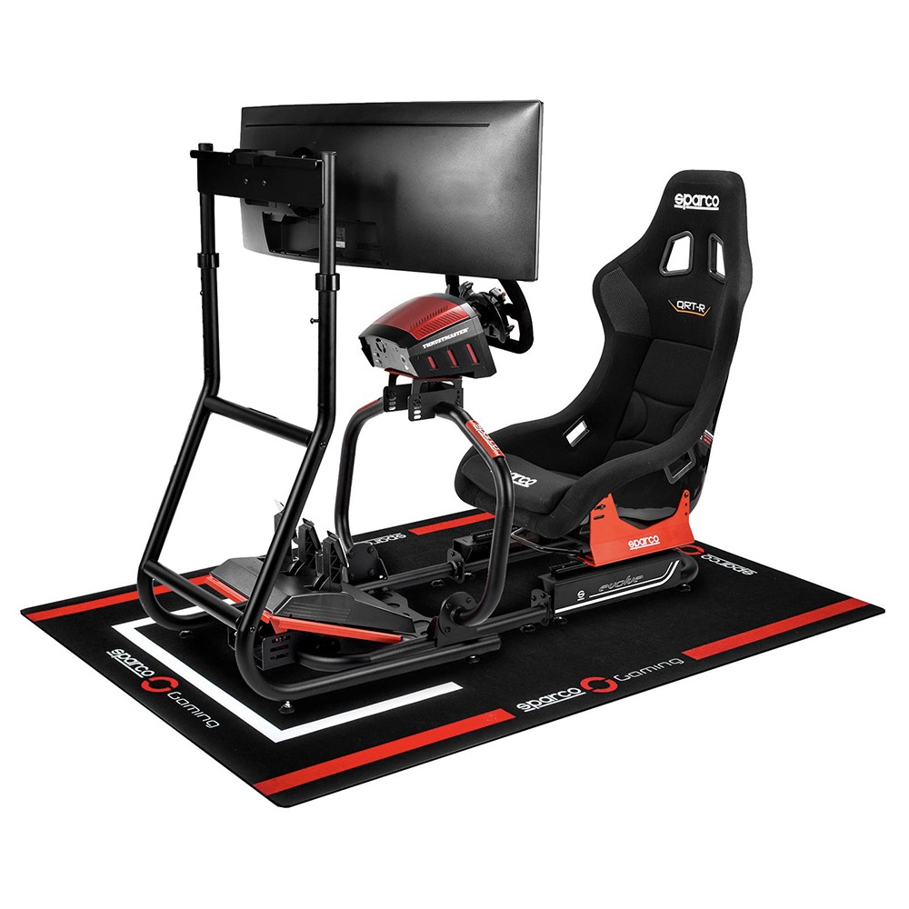ALFOMBRA COCKPIT 180X120MM NEGRO/ROJO - Imagen 2